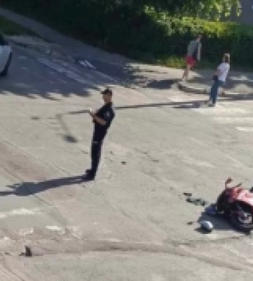 На Волині трапилась аварія за участю мотоцикліста