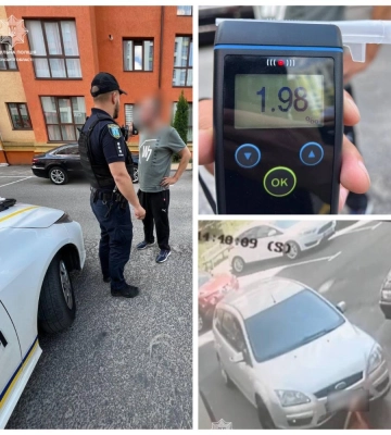 У Рівному мешканці одного з будинків затримали нетверезого водія, який скоїв ДТП