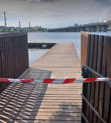 У Києві на набережній Дніпра виявили вибухівку, — фото