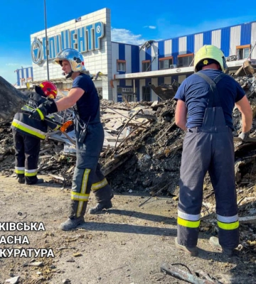 На згарищі гіпермаркета «Епіцентр» в Харкові знайшли рештки 18 загиблого