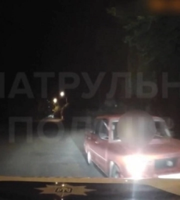 У Луцьку вночі зупини п&#039;яного 20-річного порушника на ВАЗ (відео)