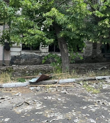 Армія РФ двічі за ніч обстріляла Нікополь