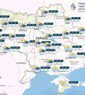 Погода на 30 травня в Україні: температурний фон не зміниться, дощитиме