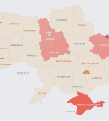 Ударні БпЛА рухаються в північно західному напрямку на Миколаївщину