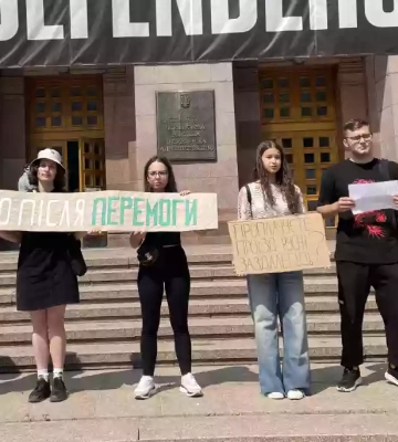 «Метро після перемоги». У Києві студенти протестували проти будівництва двох нових станцій
