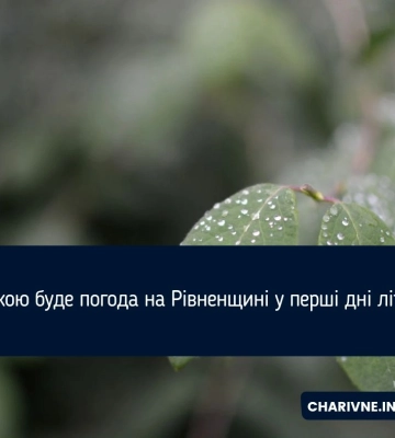 Якою буде погода на Рівненщині у перші дні літа