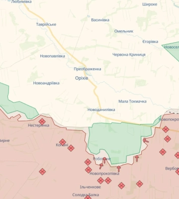 В Запорожской области войска противовоздушной обороны этой ночью сбили российскую крылатую ракету и два дрона-камикадзе