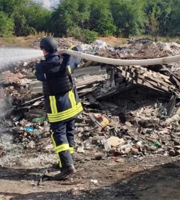 Унаслідок російських обстрілів на Херсонщині виникло 3 пожежі