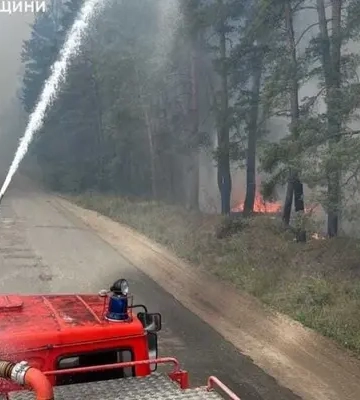 У Харківській області спалахнула пожежа на майже чотирьох тисяч гектарів лісу