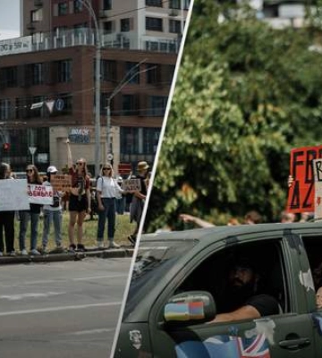 "Їхня мрія – воля": в Києві відбулася традиційна акція на підтримку полонених бійців "Азову"