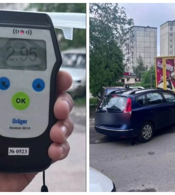 Майже 3 проміле о 8 ранку: у Рівному патрульний повертаючись зі зміни, спіймав п’яного водія(ВІДЕО)