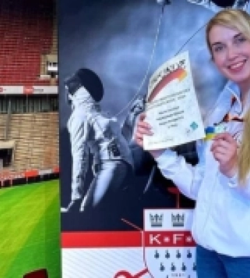Фехтувальниця з Підгайцівської громади виборола три медалі на Відкритому чемпіонаті Німеччини