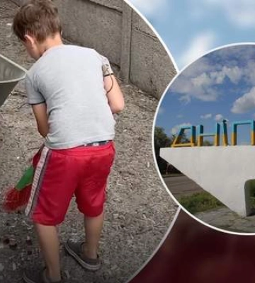 Підмітає скло після удару, поки брата оперують: мережу розчулив хлопчик з Дніпра