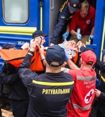 На Рівненщину прибув шостий евакуаційний потяг із Донеччини