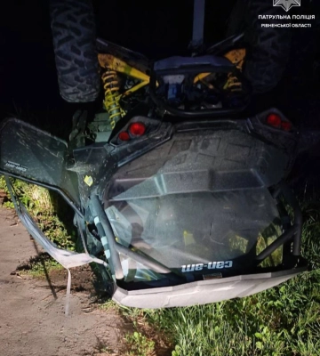 У Рівному перекинувся п`яний водій баггі