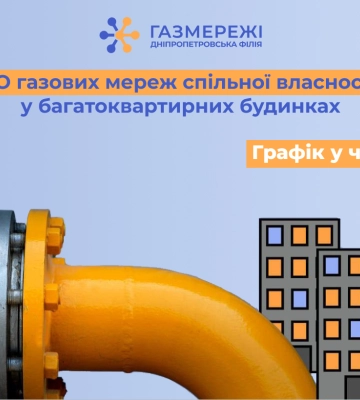 Дніпропетровська філія «Газмережі» у червні виконає ТО внутрішньобудинкових газових мереж 249 багатоквартирних будинків