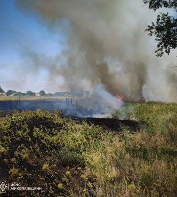 На Миколаївщині за добу рятувальники загасили дев&amp;#039;ять пожеж