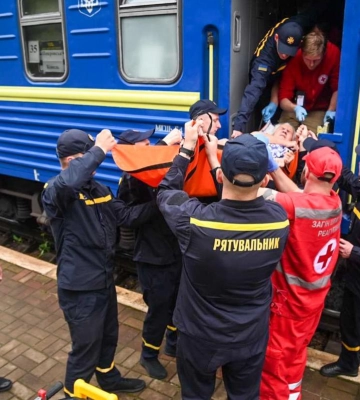 Вже шостий: Рівненщина прийняла черговий евакуаційний потяг з Донеччини