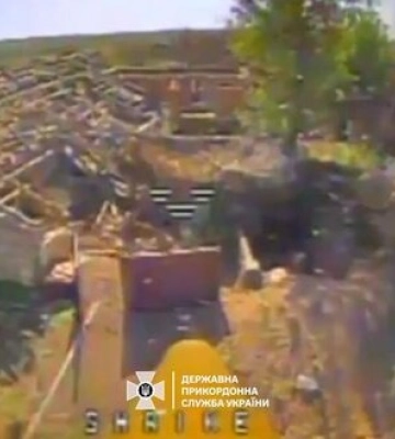 Прикордонники знищили техніку окупантів на Бахмутському напрямку. ВIДЕО