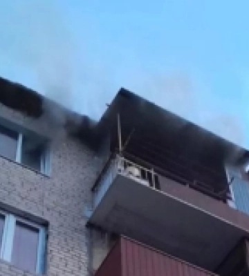 На Волині горіла квартира в п’ятиповерховому будинку