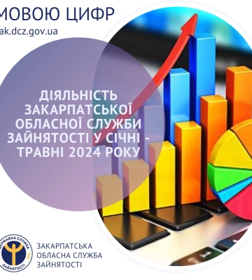 Діяльність Закарпатської обласної служби зайнятості у січні – травні 2024 року