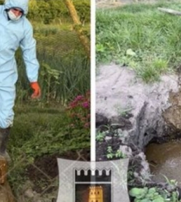 У Луцьку поскаржилися на сусідів, які зливали свої відходи на город 