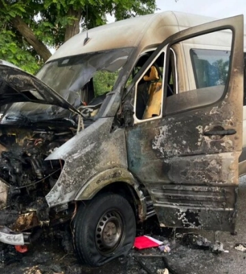 Російський безпілотник поцілив у рейсовий автобус на Нікопольщині 