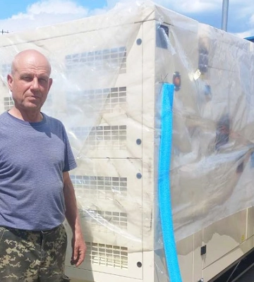 Охтирка отримала чотири потужних генератори від міжнародних партнерів