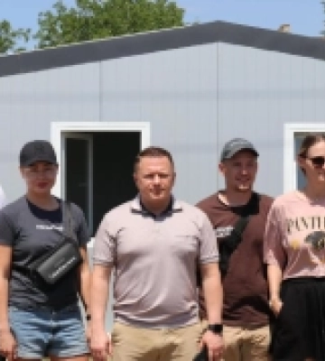 У Шевченківській громаді на Миколаївщині встановили модульний будинок