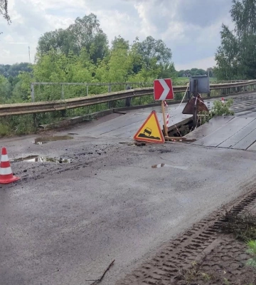 Міст через Горинь в критичному стані: будьте обережні