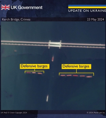 У британській розвідці проаналізували нові заходи росії у спробі захистити Керченський міст