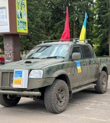 У Рожищі збирають гроші на ремонт автомобілів із зони бойових дій 