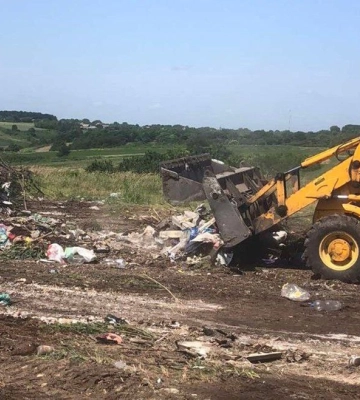 В Олександрівці ліквідували стихійне сміттєзвалище 