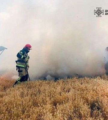 Минулого тижня рятувальники Дніпропетровщини ліквідували 220 пожеж