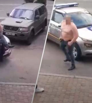 Вылез на служебную машину и ударил полицейского: что грозит киевлянину за выходку