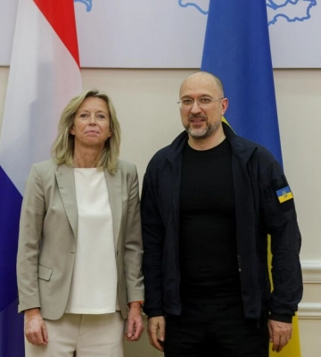 В Украину прибыла министр обороны Нидерландов, поговорила со Шмыгалем о войне
