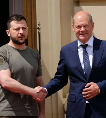 Зеленський прибув до Німеччини для переговорів із Шольцом