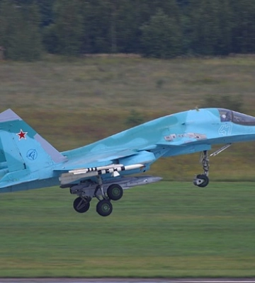 Російський винищувач Су-34 розбився у Північній Осетії