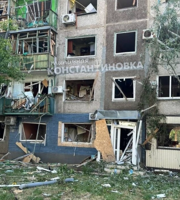 Ночью Константиновка подверглась российскому обстрелу: информация о пострадавших уточняется