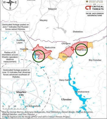 ISW: ВСУ отбили утраченные позиции на севере от Харькова