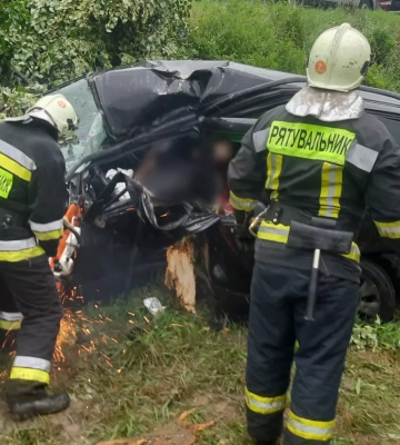 Надзвичайники Ужгородщини деблокували з автівки тіло загиблого внаслідок ДТП водія