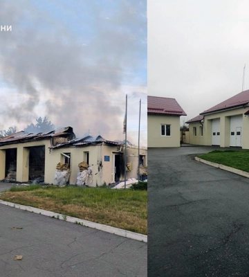 Рашисти вдруге зруйнували пожежну частину в Харківській області (відео)