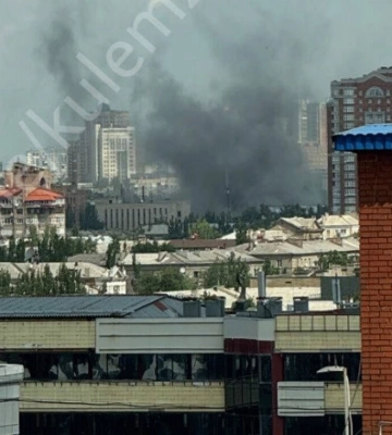 В оккупированном Донецке прогремели взрывы, поднялся дым. Фото