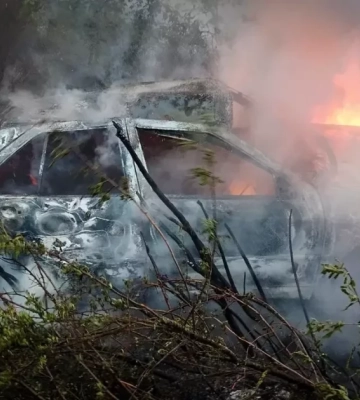 У Стрийському районі горів автомобіль «Chery Amulet»