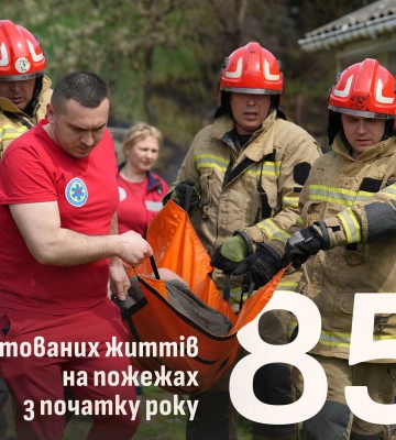 На Закарпатті під час пожеж цьогоріч було врятовано 85 життів