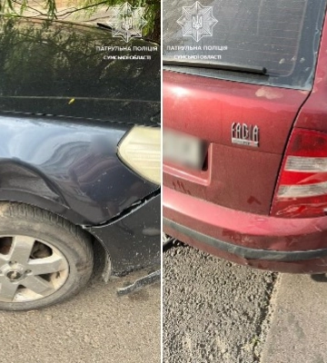 Сумчани здали патрульним водія, який скоїв ДТП та залишив місце події