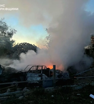 Ворог вночі вдарив з авіації по Куп&#039;янському району Харківщини, за добу в області двоє поранених
