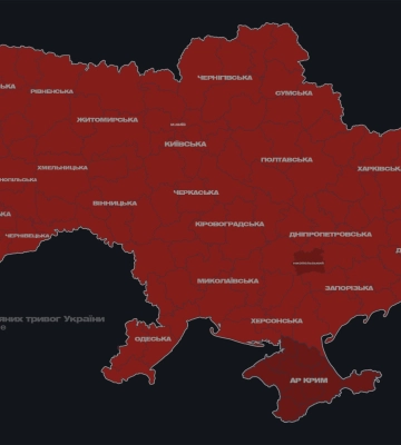 Третя повітряна тривога на Львівщині. Летять ракети, вибухи в Києві