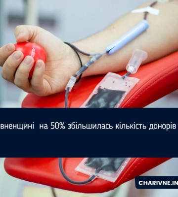 На Рівненщині  на 50% збільшилась кількість донорів крові