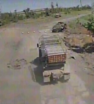 Сили оборони нищать РСЗВ &quot;Град&quot;, з якого окупанти планували здійснити обстріл українських позицій. ВIДЕО